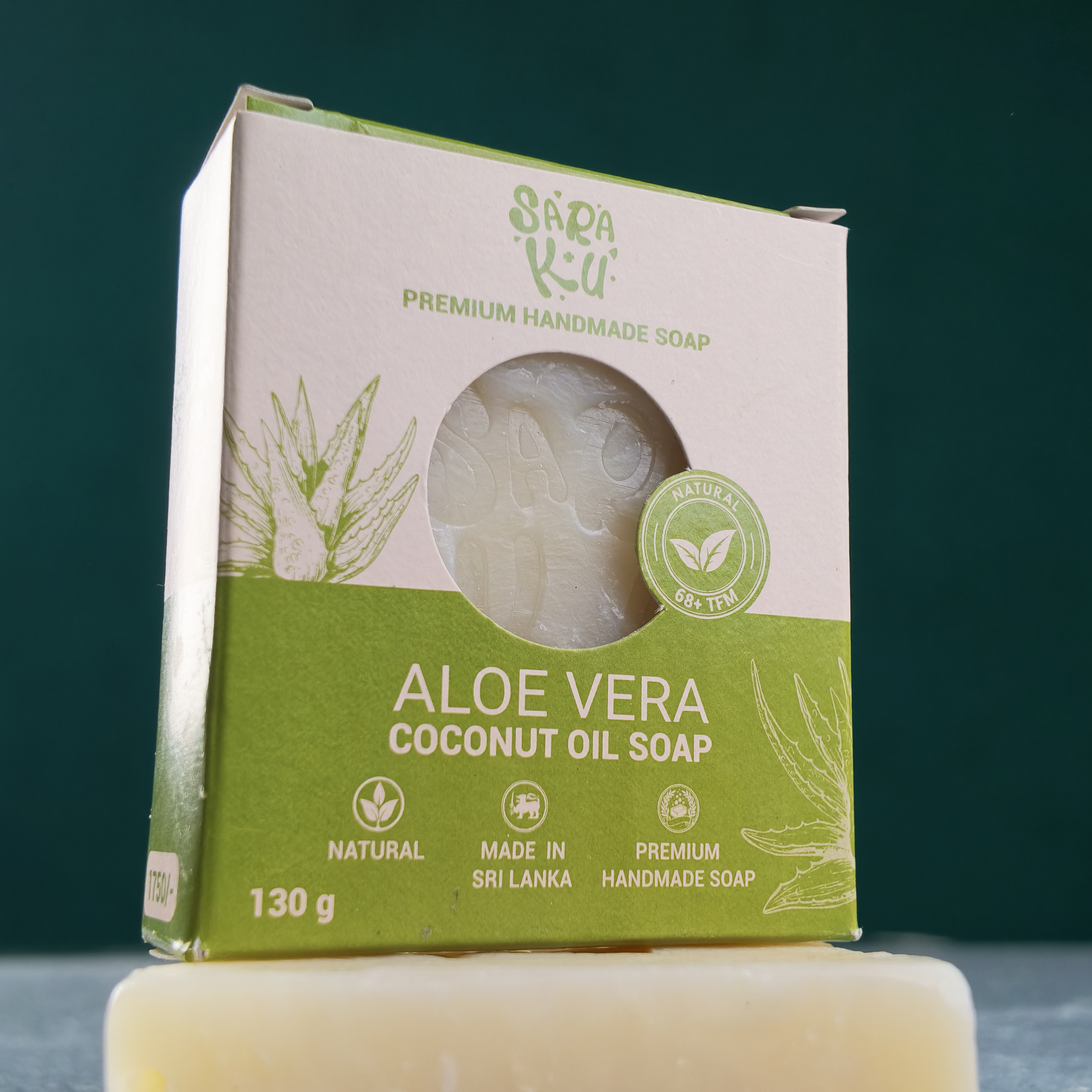 Saraku Pure Coconut Aloe Vera Soap 2