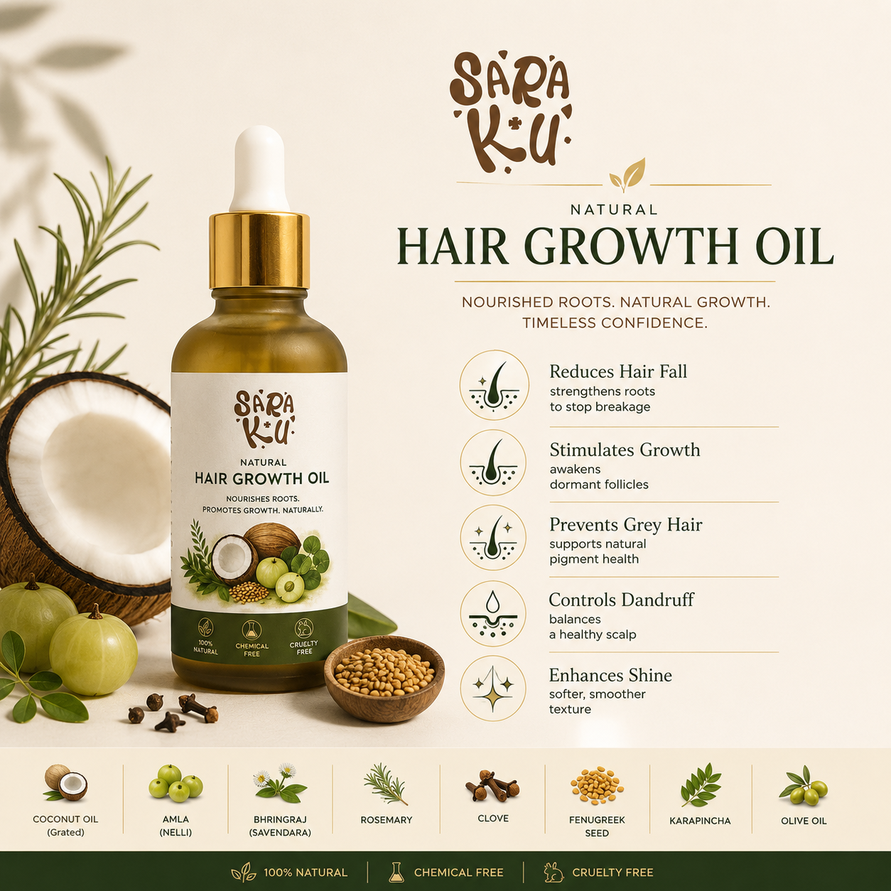 Saraku Natural Hair Growth Oil 4